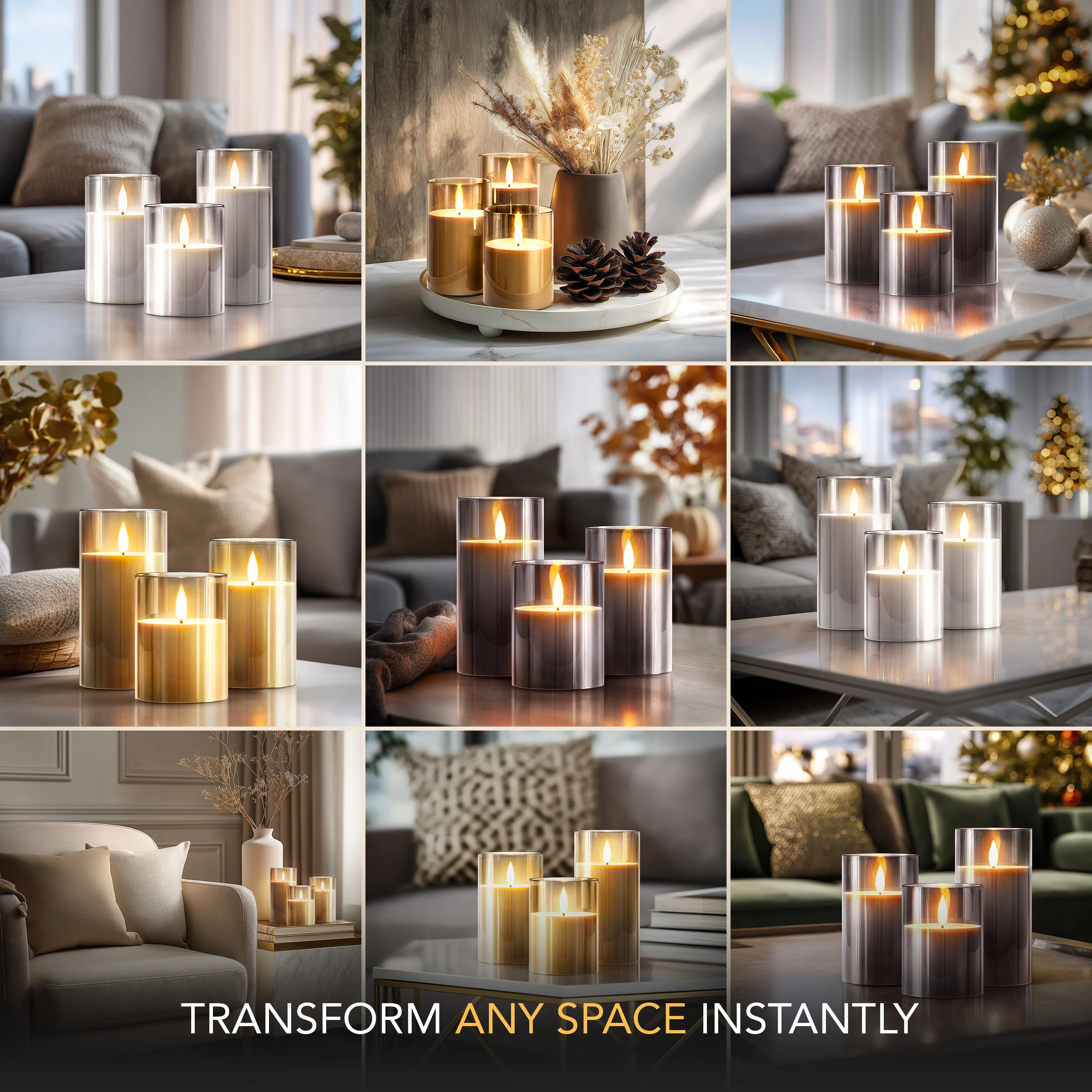 FLAMELESS WIRELESS CANDLES ( SET OF 3) - Image 4