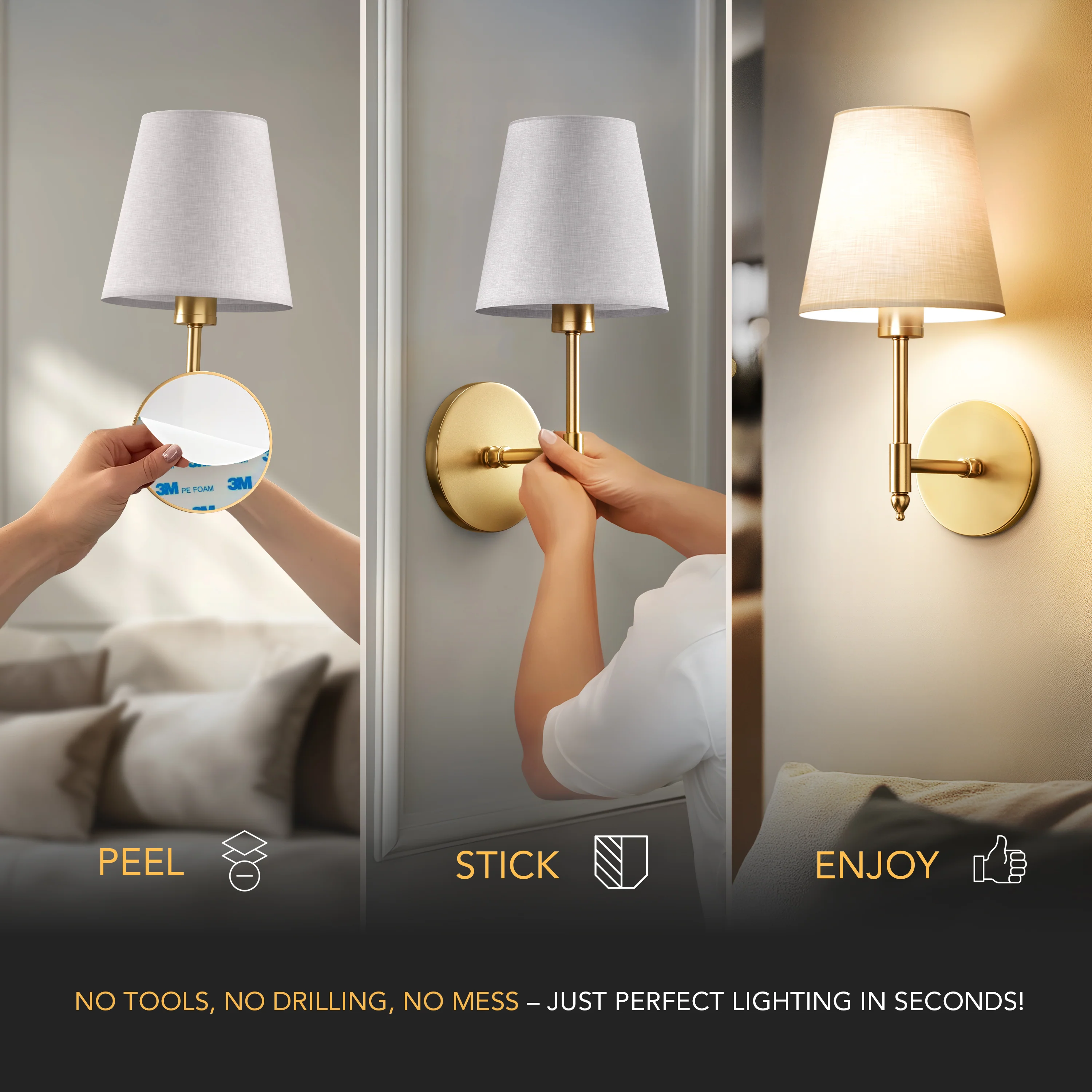 MODERN WIRELESS WALL SCONCE - Image 3