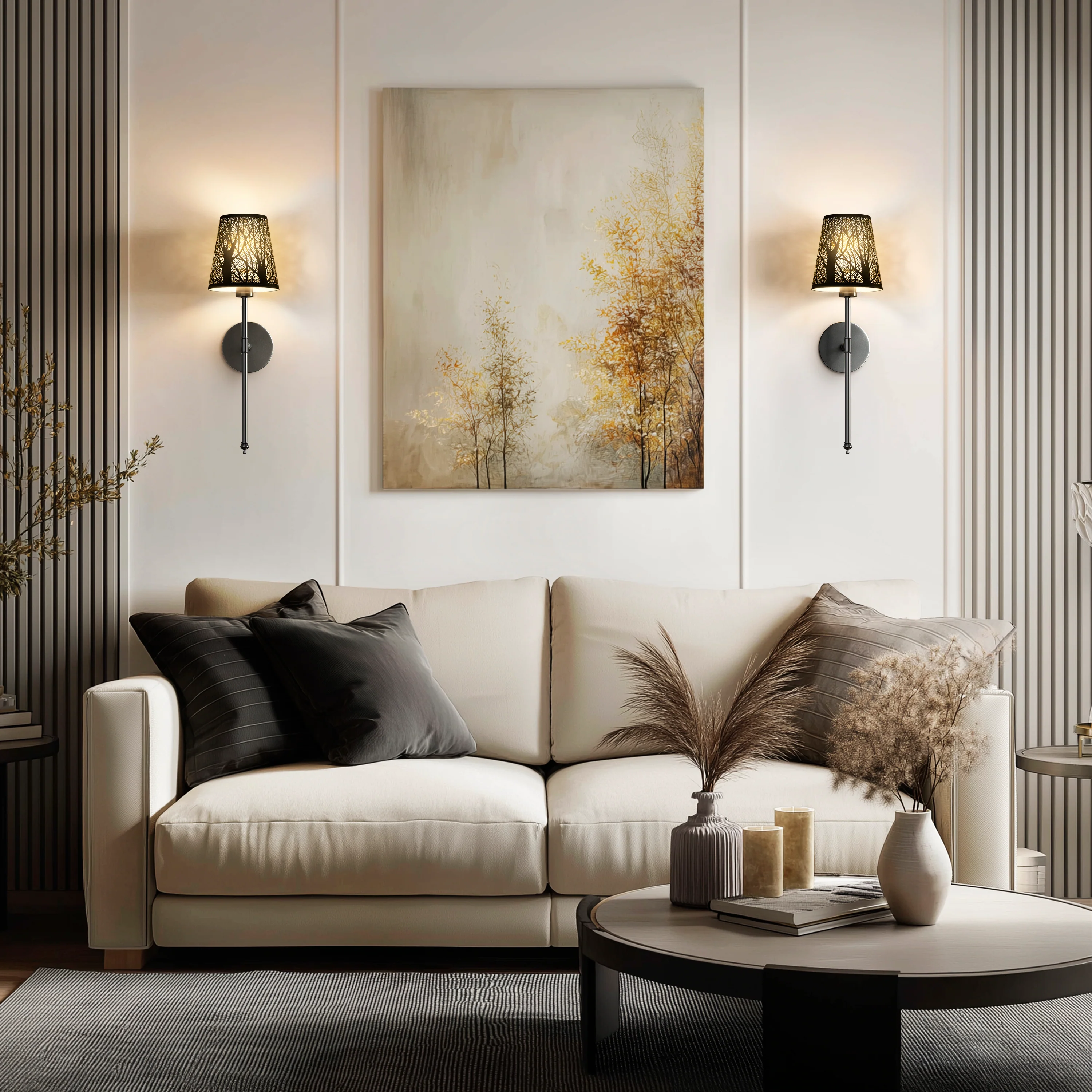 WIRELESS METALLIC WALL SCONCES (SET OF 2) - Image 10
