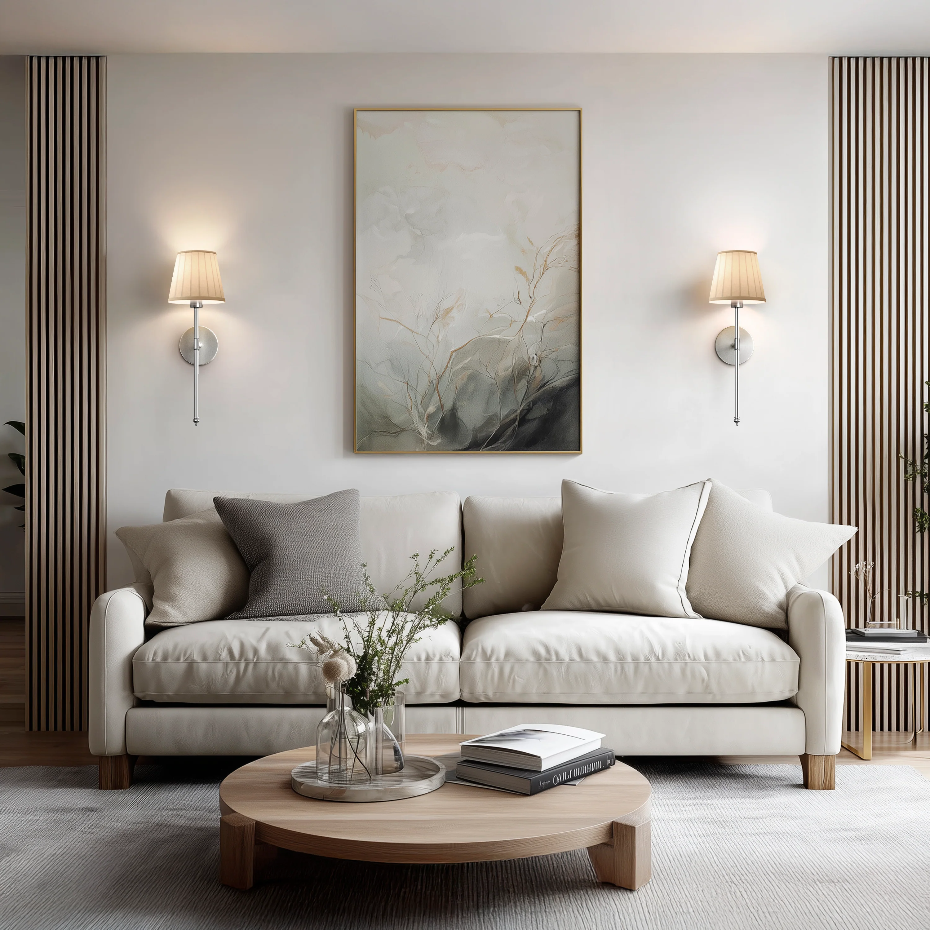 WIRELESS PLEATED WALL SCONCES (SET OF 2) - Image 12
