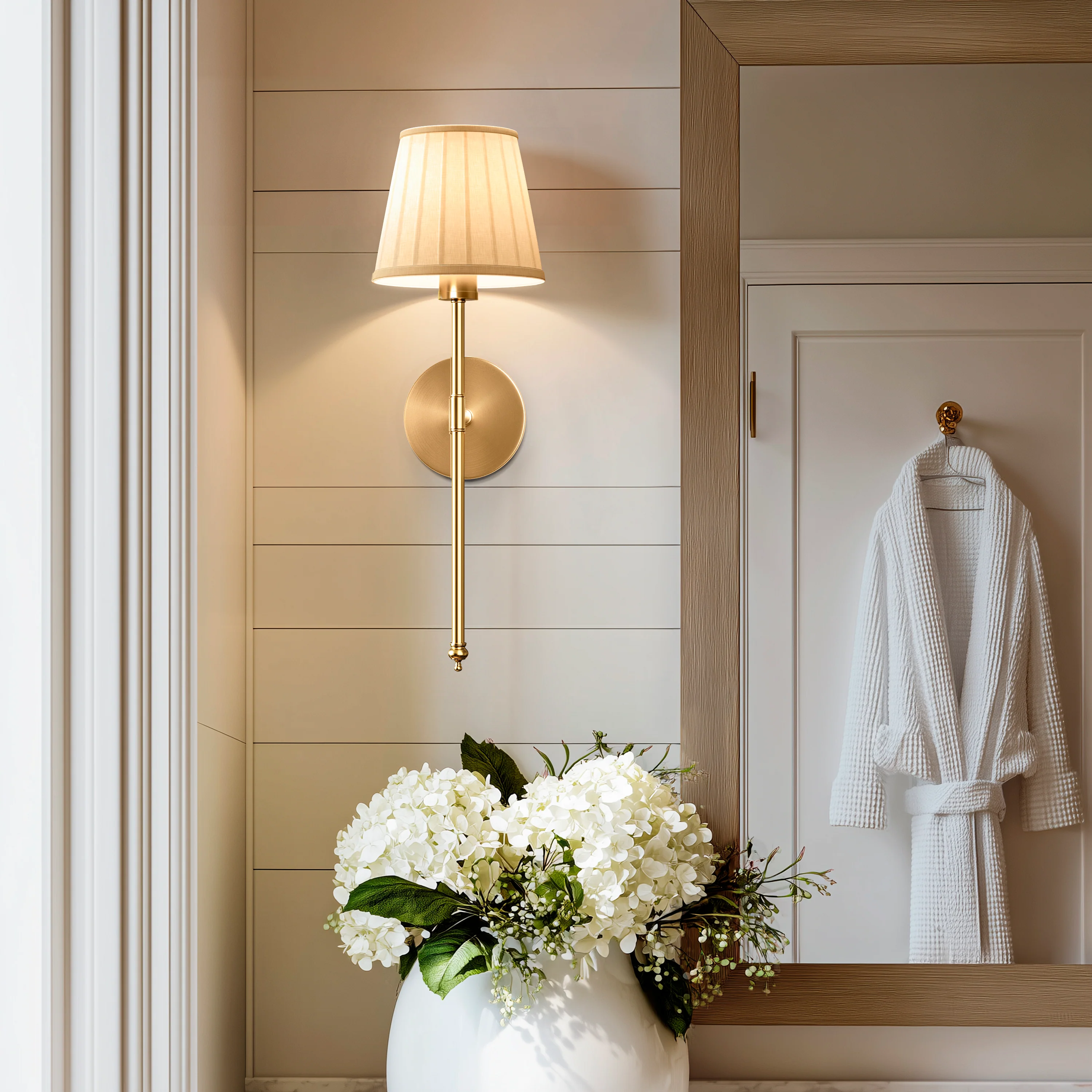 WIRELESS PLEATED WALL SCONCES (SET OF 2) - Image 13